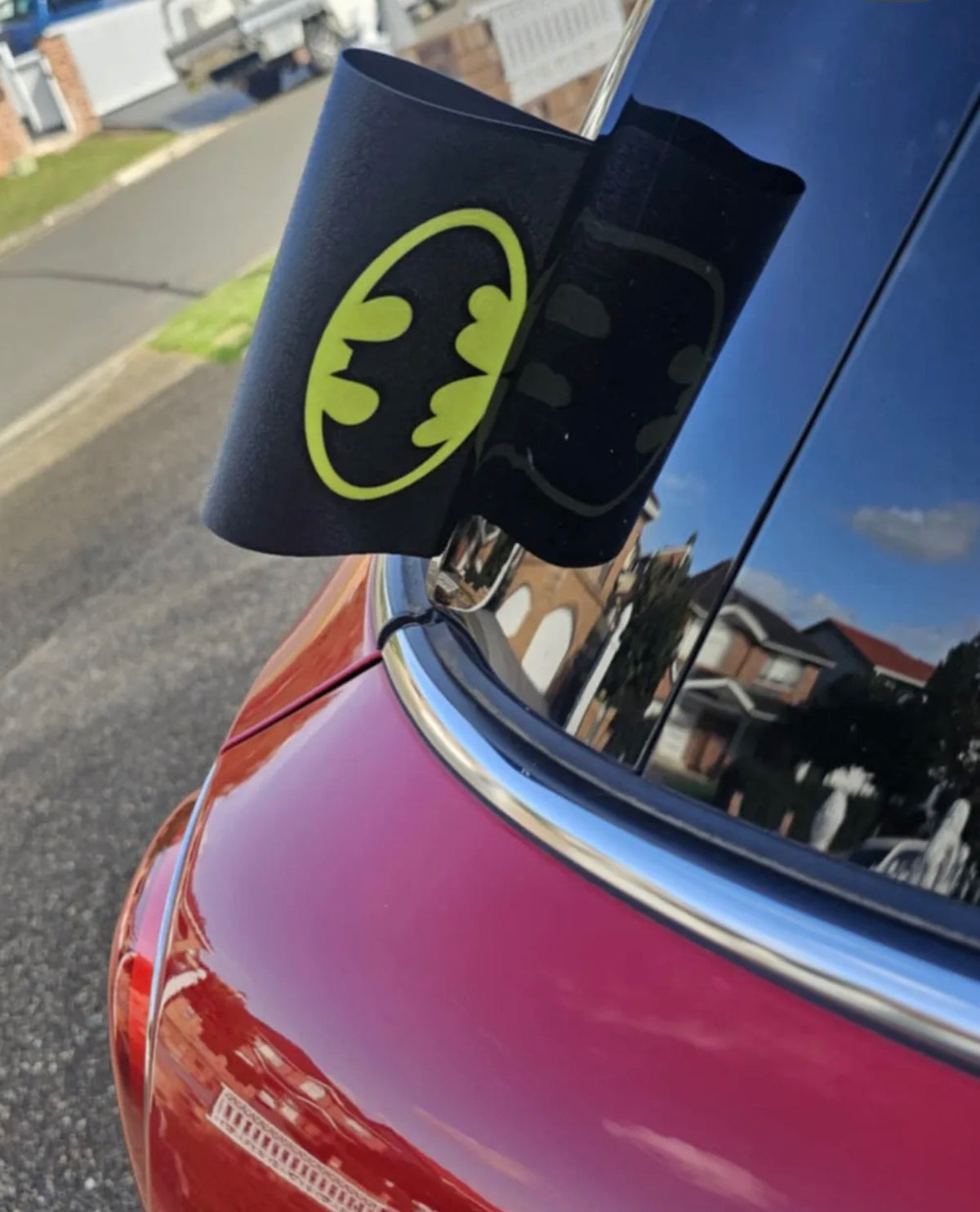 Étiquette de voiture Batman
