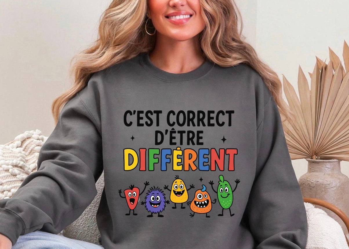 C’est correct d’être différent