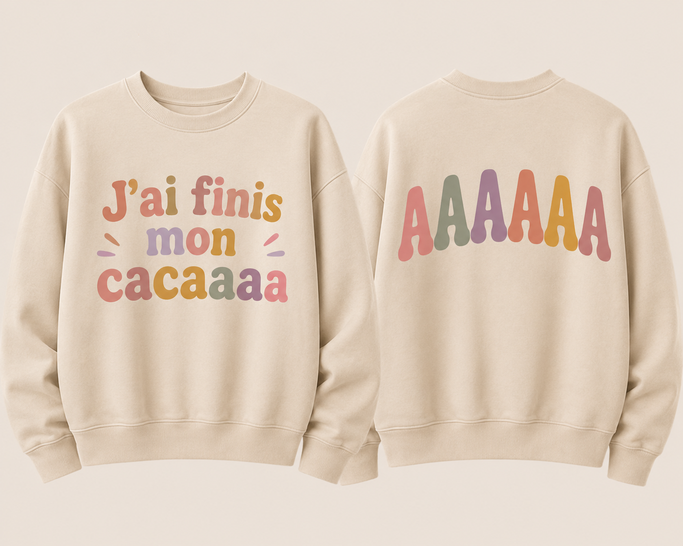 Coton ouaté « J’ai finis mon cacaaaAAAA »