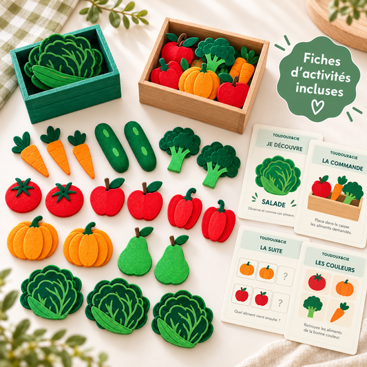 Ensemble d’aliments et panier