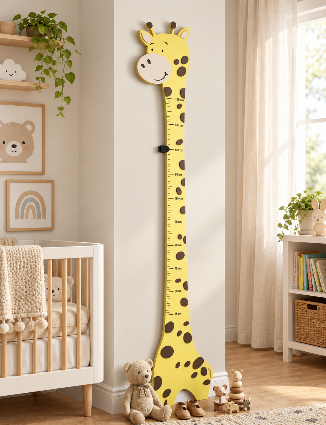 Toise murale girafe