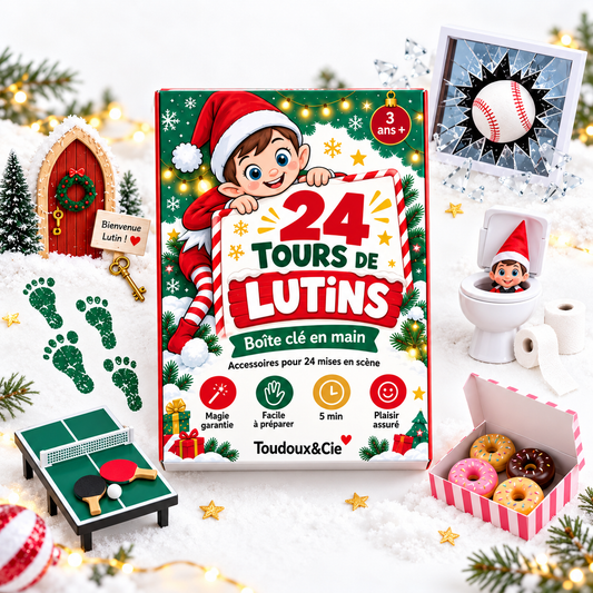 Ensemble de 24 tours de lutins